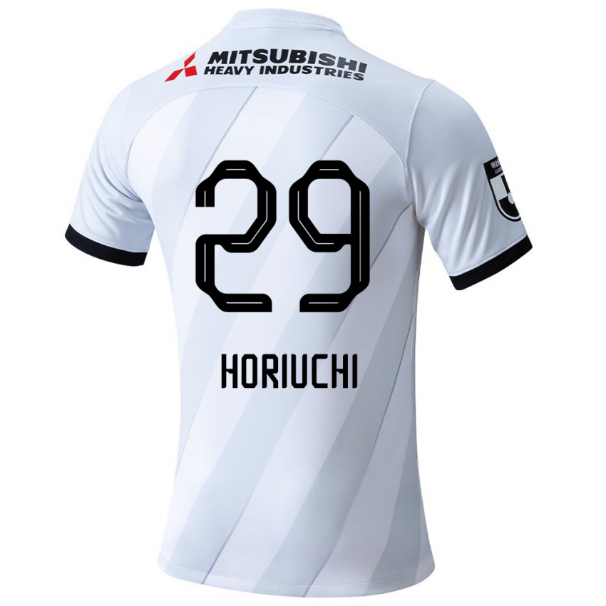 Enfant Maillot Yota Horiuchi #29 Blanc Gris Tenues Extérieur 2024/25 T-Shirt Suisse