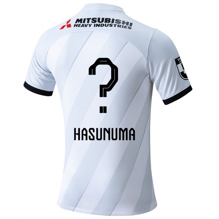 Enfant Maillot Shunsuke Hasunuma #0 Blanc Gris Tenues Extérieur 2024/25 T-Shirt Suisse