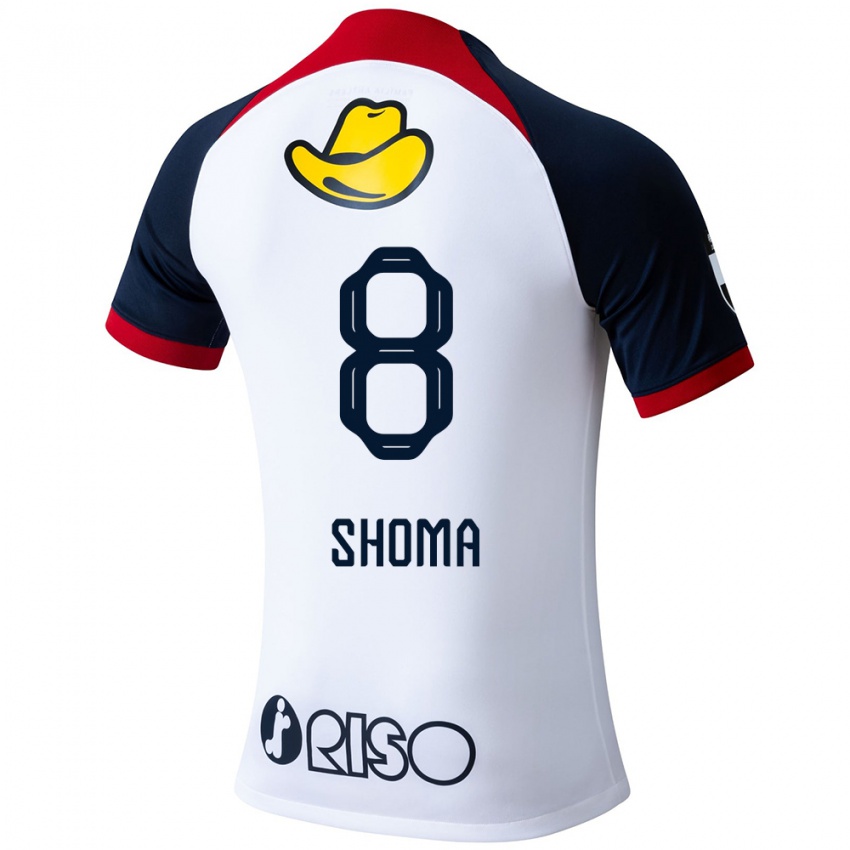 Enfant Maillot Shoma Doi #8 Blanc Bleu Rouge Tenues Extérieur 2024/25 T-Shirt Suisse