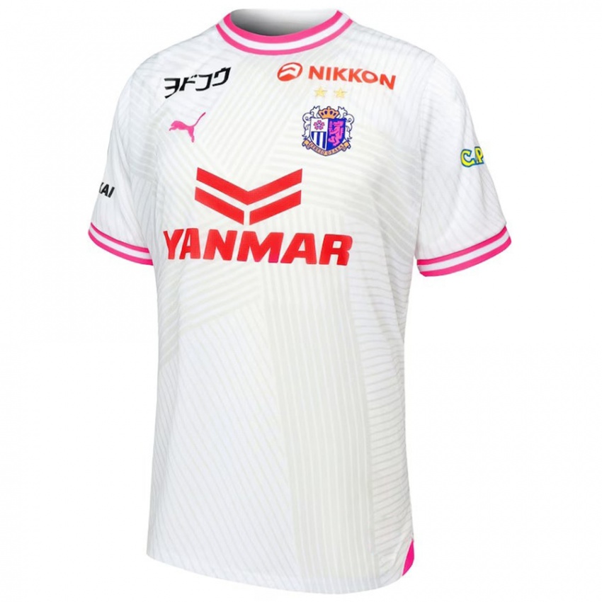 Kinder Léo Ceará #9 Weiß Rosa Auswärtstrikot Trikot 2024/25 T-Shirt Schweiz