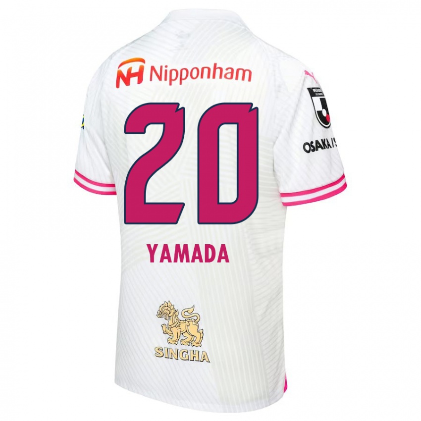 Kinder Kotaro Yamada #20 Weiß Rosa Auswärtstrikot Trikot 2024/25 T-Shirt Schweiz