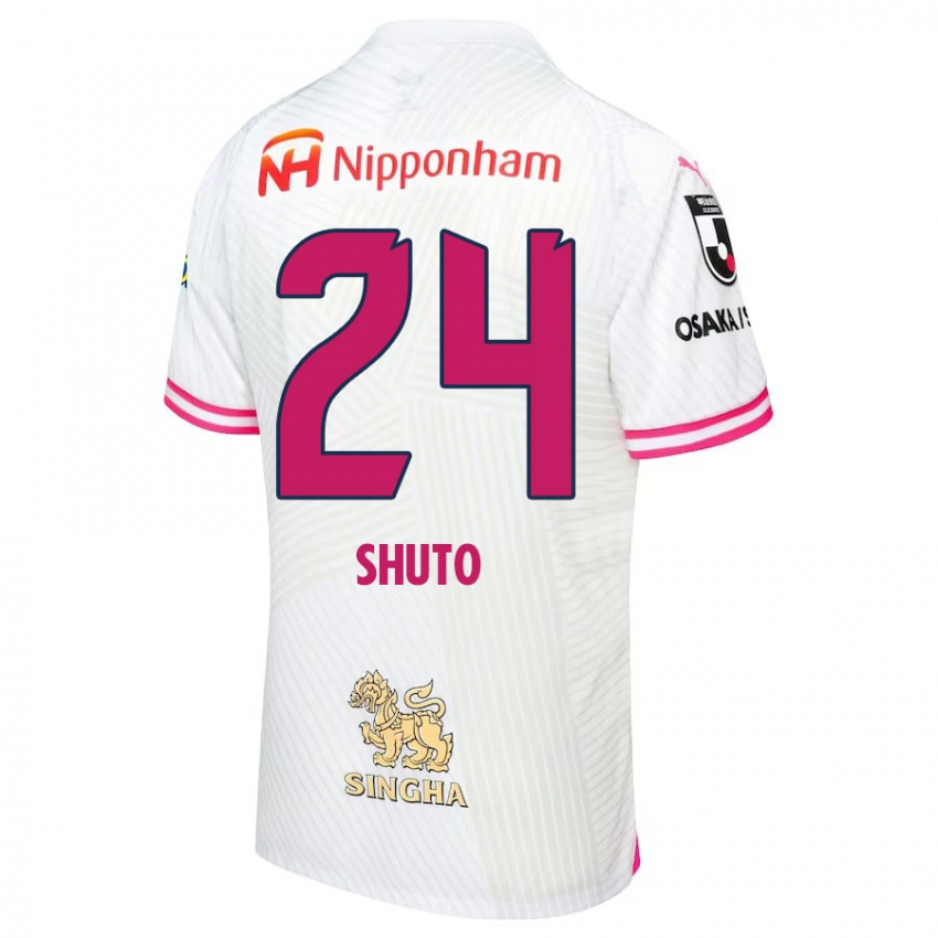 Kinder Nozomi Shuto #24 Weiß Rosa Auswärtstrikot Trikot 2024/25 T-Shirt Schweiz