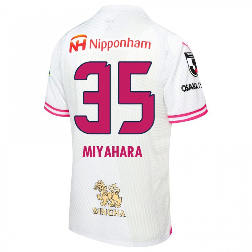 Kinder Jinta Miyahara #35 Weiß Rosa Auswärtstrikot Trikot 2024/25 T-Shirt Schweiz