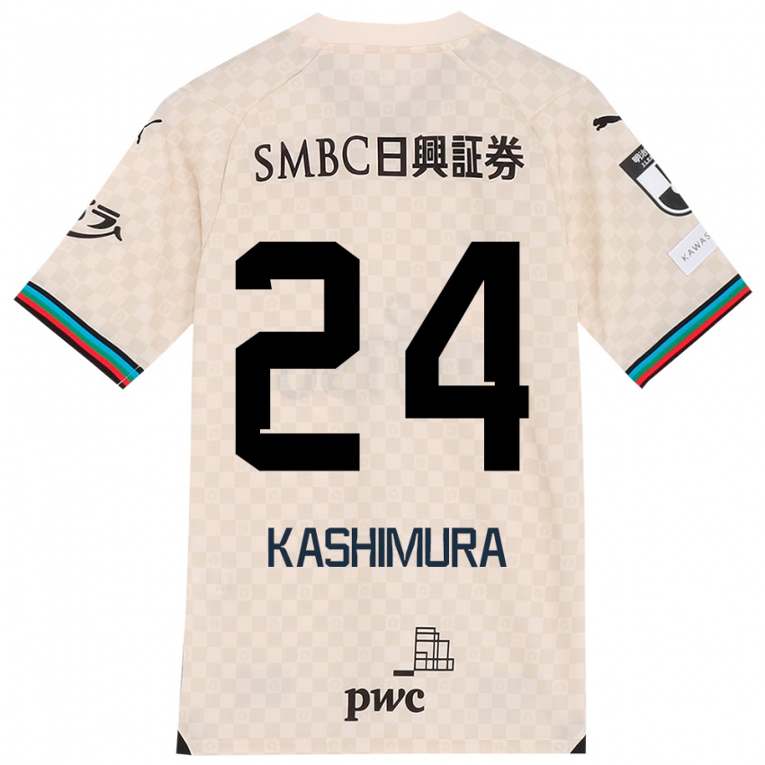 Enfant Maillot Ryota Kashimura #24 Blanc Gris Tenues Extérieur 2024/25 T-Shirt Suisse