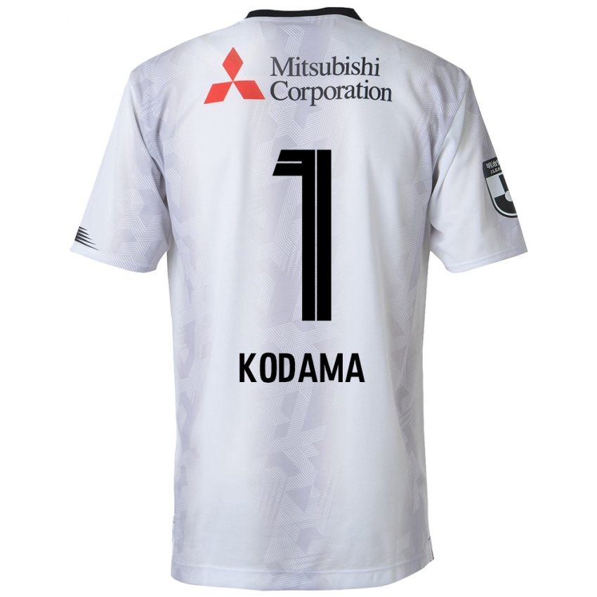 Enfant Maillot Tsuyoshi Kodama #1 Blanc Noir Tenues Extérieur 2024/25 T-Shirt Suisse