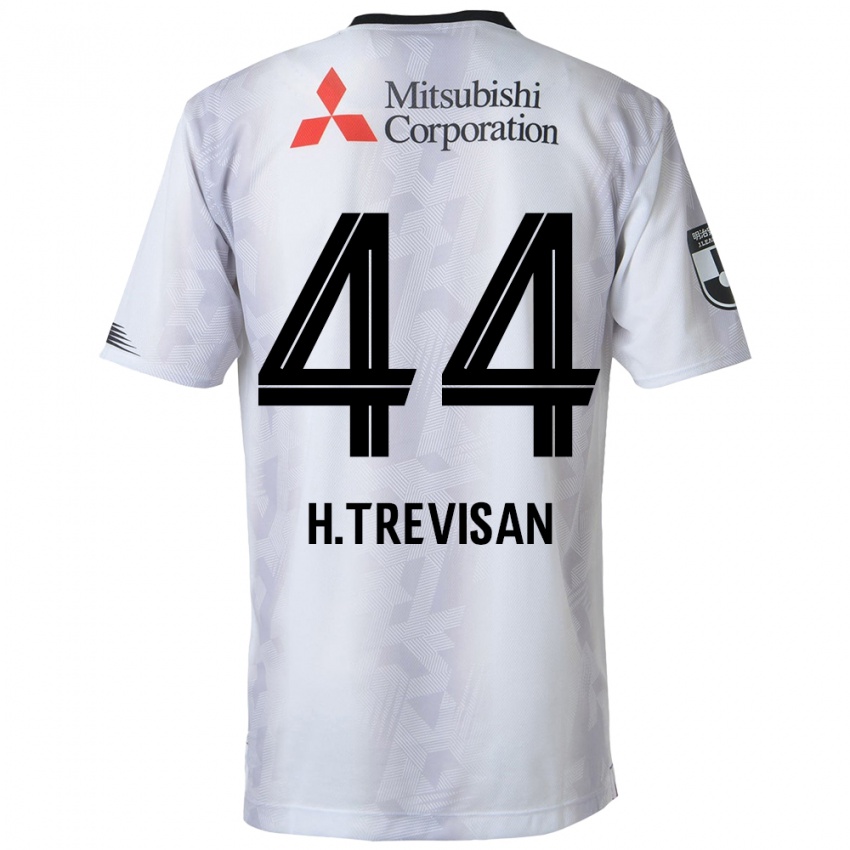 Enfant Maillot Henrique Trevisan #44 Blanc Noir Tenues Extérieur 2024/25 T-Shirt Suisse