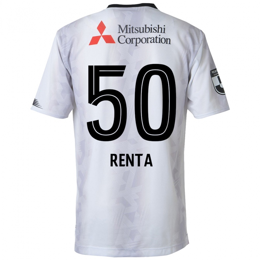 Enfant Maillot Renta Higashi #50 Blanc Noir Tenues Extérieur 2024/25 T-Shirt Suisse