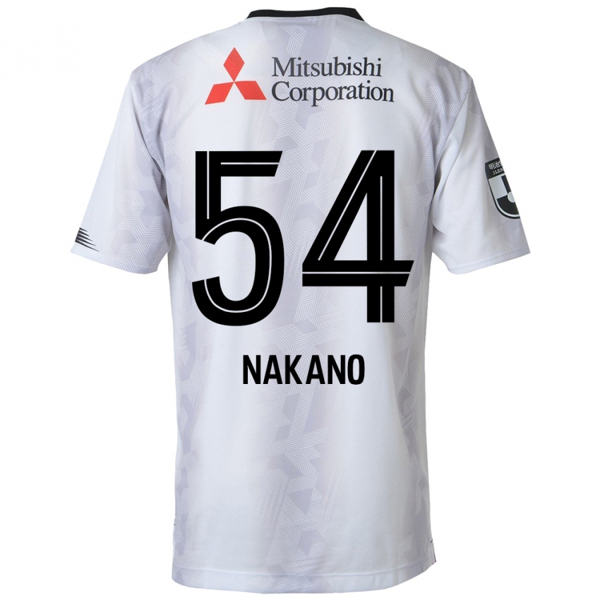 Enfant Maillot Yui Nakano #54 Blanc Noir Tenues Extérieur 2024/25 T-Shirt Suisse