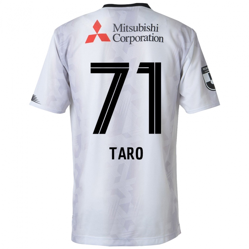 Enfant Maillot Ryotaro Araki #71 Blanc Noir Tenues Extérieur 2024/25 T-Shirt Suisse