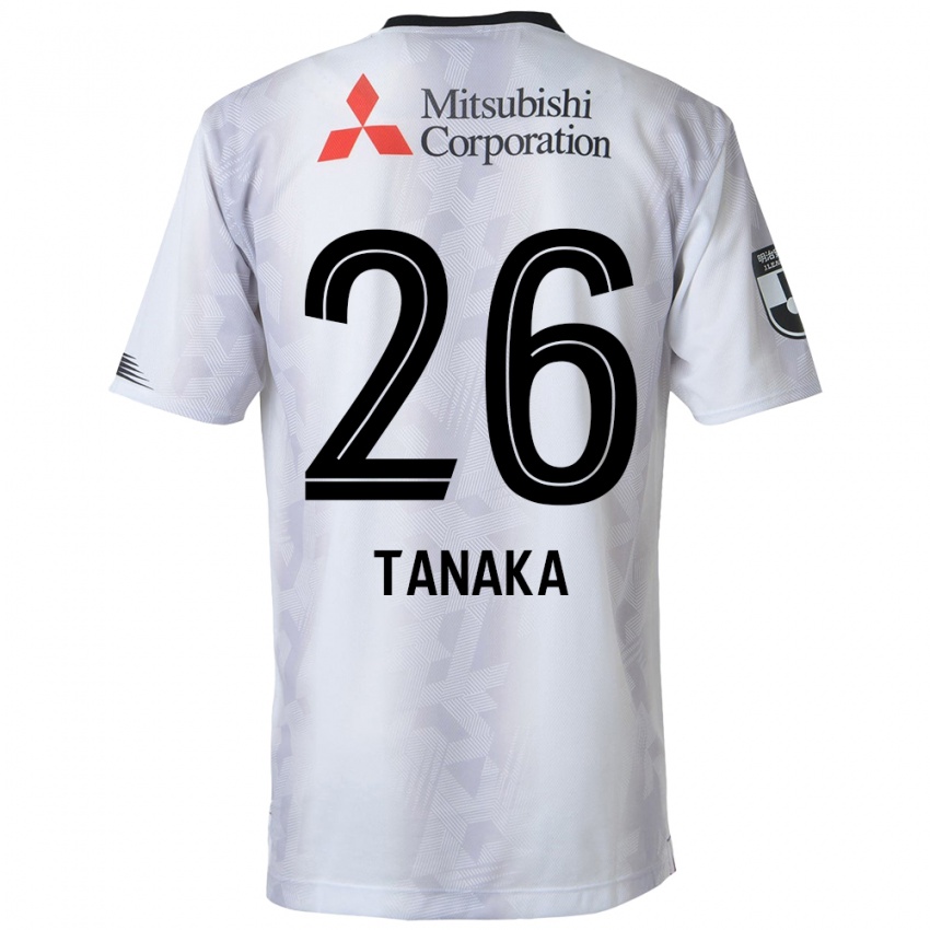 Enfant Maillot Haruto Tanaka #26 Blanc Noir Tenues Extérieur 2024/25 T-Shirt Suisse