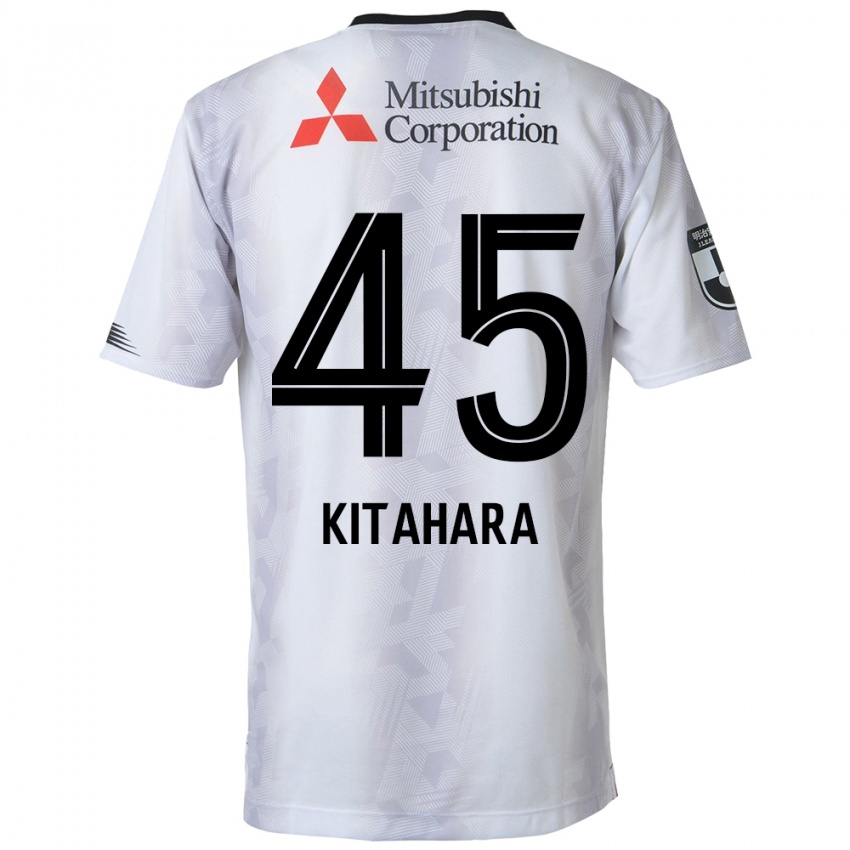 Enfant Maillot Maki Kitahara #45 Blanc Noir Tenues Extérieur 2024/25 T-Shirt Suisse