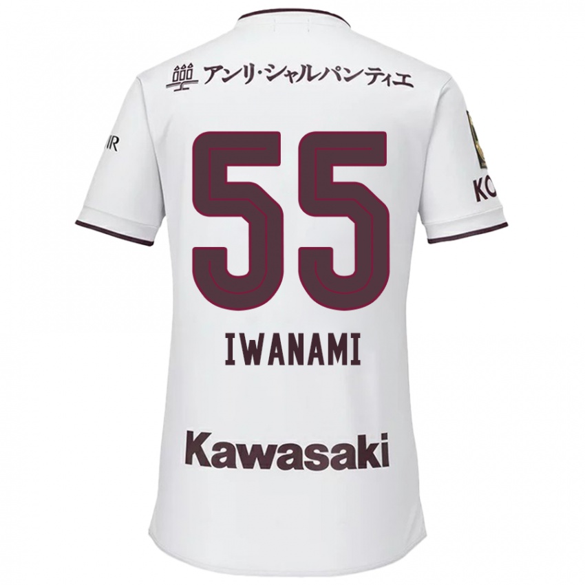 Enfant Maillot Takuya Iwanami #55 Blanc Rouge Tenues Extérieur 2024/25 T-Shirt Suisse