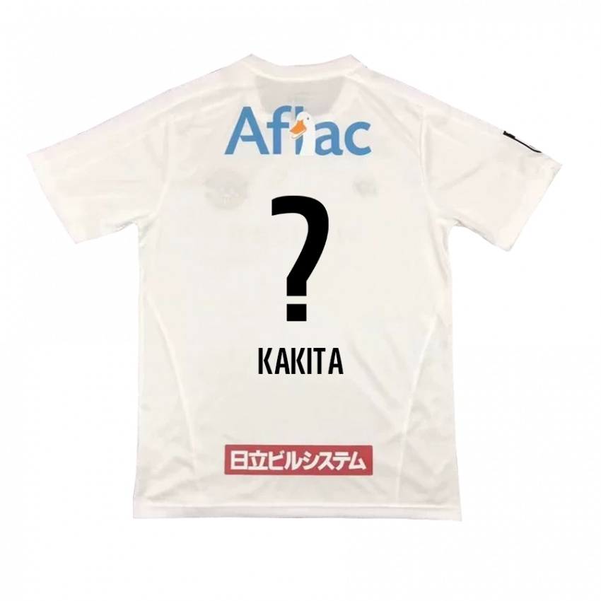 Kinder Yuki Kakita #0 Weiß Schwarz Auswärtstrikot Trikot 2024/25 T-Shirt Schweiz