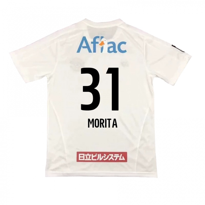 Kinder Tatsuya Morita #31 Weiß Schwarz Auswärtstrikot Trikot 2024/25 T-Shirt Schweiz