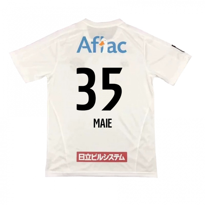 Kinder Hidetaka Maie #35 Weiß Schwarz Auswärtstrikot Trikot 2024/25 T-Shirt Schweiz