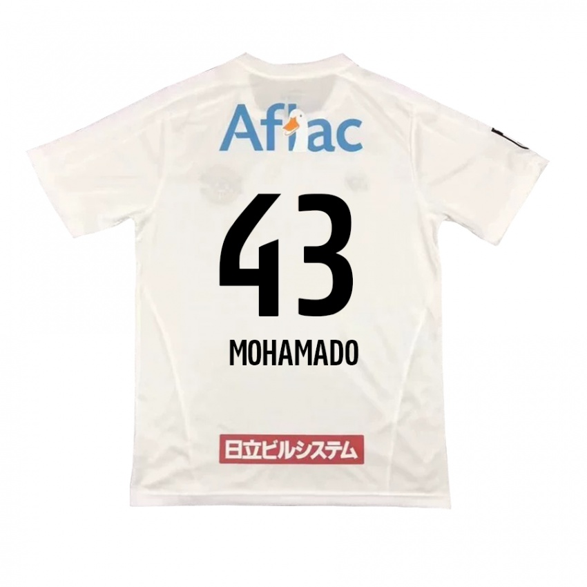 Kinder Faruzansana Mohamado #43 Weiß Schwarz Auswärtstrikot Trikot 2024/25 T-Shirt Schweiz