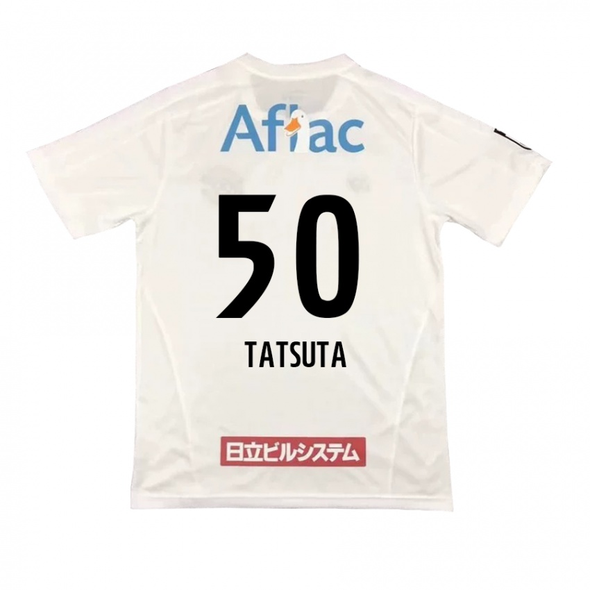 Kinder Yugo Tatsuta #50 Weiß Schwarz Auswärtstrikot Trikot 2024/25 T-Shirt Schweiz