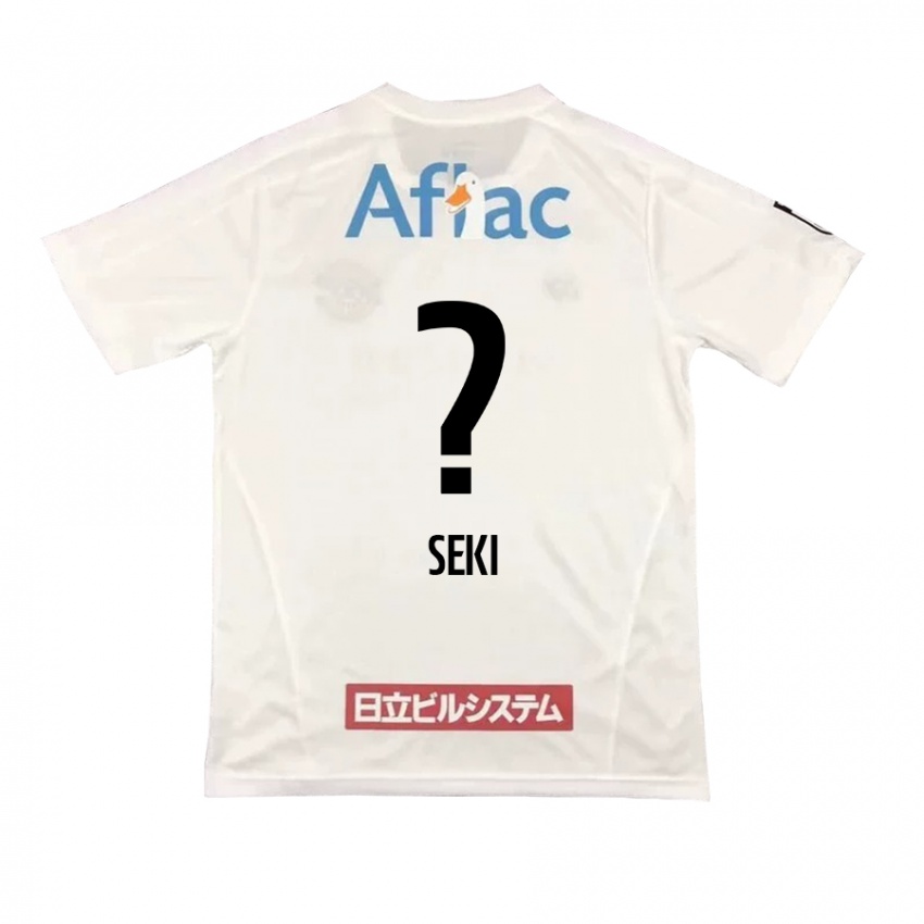 Kinder Yuto Seki #0 Weiß Schwarz Auswärtstrikot Trikot 2024/25 T-Shirt Schweiz