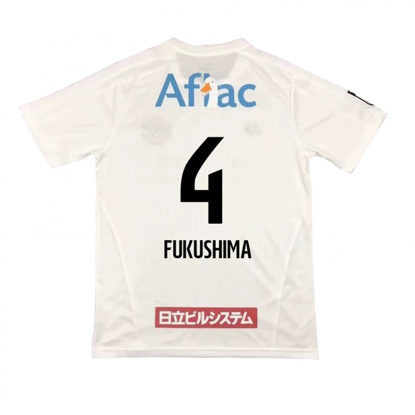 Kinder Taiga Fukushima #4 Weiß Schwarz Auswärtstrikot Trikot 2024/25 T-Shirt Schweiz