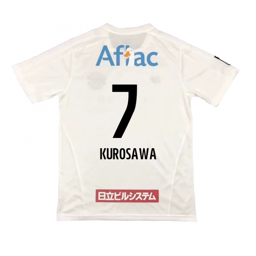 Kinder Shido Kurosawa #7 Weiß Schwarz Auswärtstrikot Trikot 2024/25 T-Shirt Schweiz