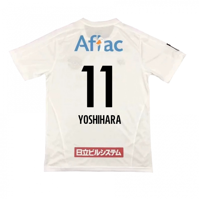 Kinder Futo Yoshihara #11 Weiß Schwarz Auswärtstrikot Trikot 2024/25 T-Shirt Schweiz