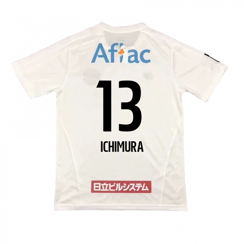 Kinder Ken Ichimura #13 Weiß Schwarz Auswärtstrikot Trikot 2024/25 T-Shirt Schweiz