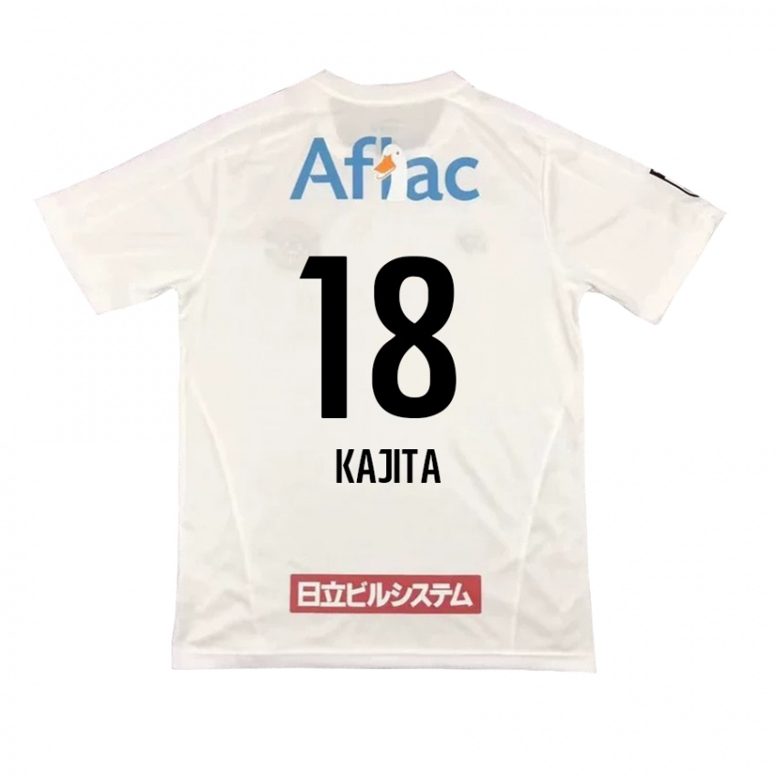 Kinder Kento Kajita #18 Weiß Schwarz Auswärtstrikot Trikot 2024/25 T-Shirt Schweiz