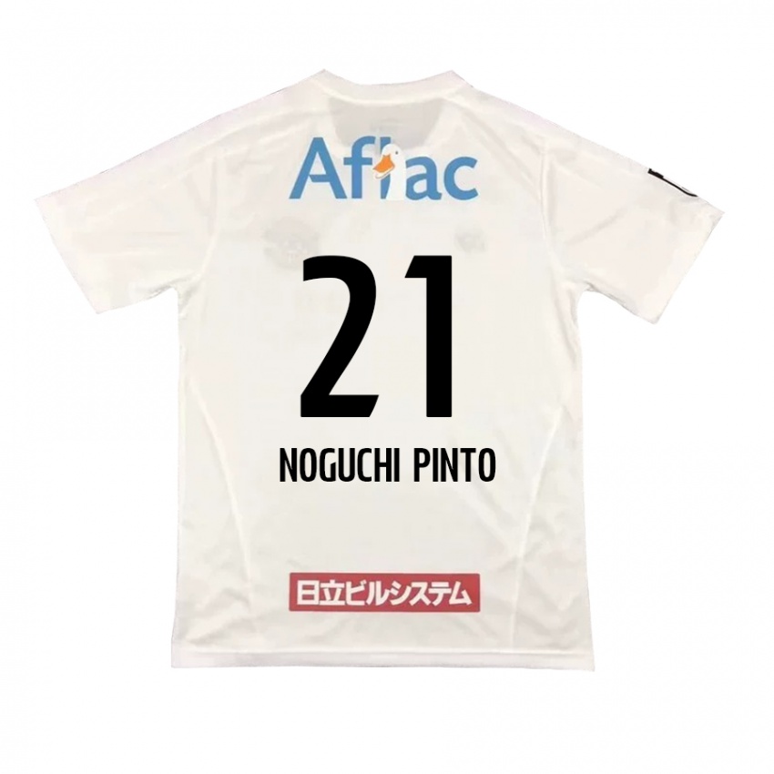 Kinder Amato Noguchi Pinto #21 Weiß Schwarz Auswärtstrikot Trikot 2024/25 T-Shirt Schweiz