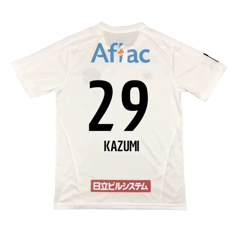 Kinder Takuto Kazumi #29 Weiß Schwarz Auswärtstrikot Trikot 2024/25 T-Shirt Schweiz