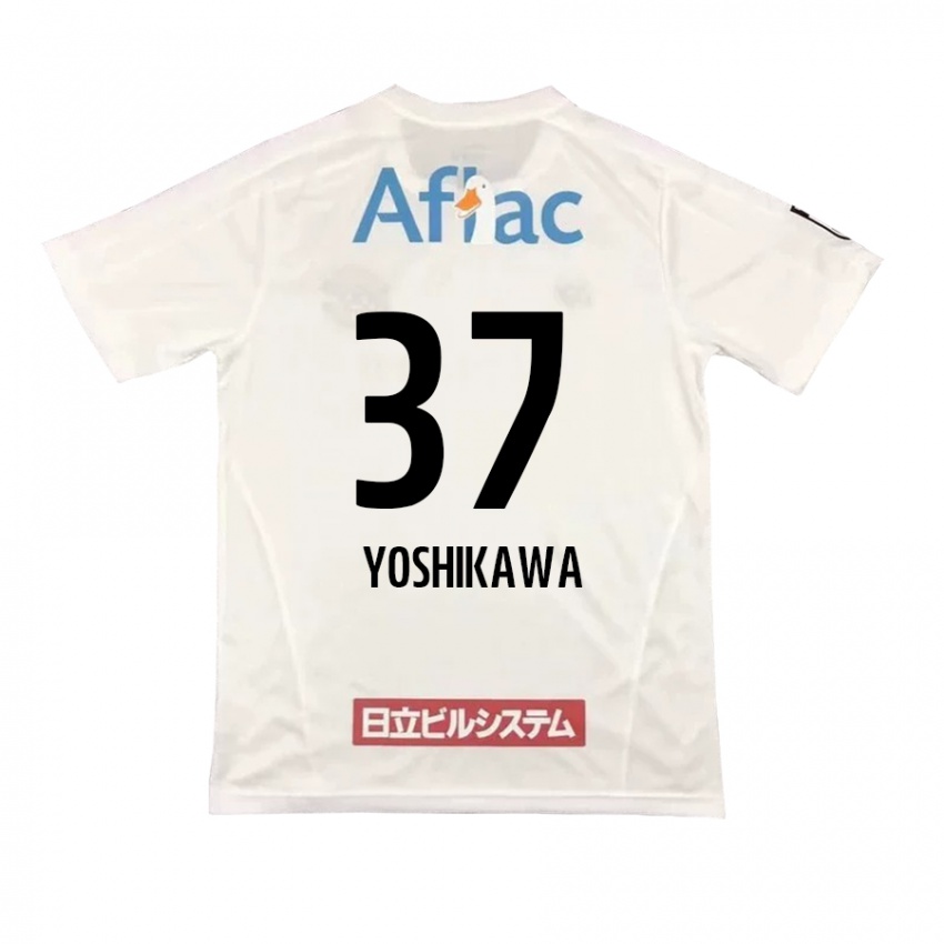 Kinder Haruto Yoshikawa #37 Weiß Schwarz Auswärtstrikot Trikot 2024/25 T-Shirt Schweiz