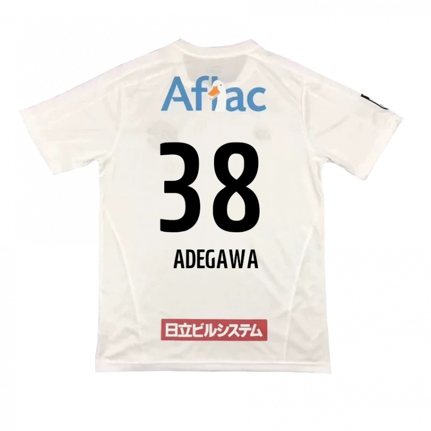 Kinder Koa Adegawa #38 Weiß Schwarz Auswärtstrikot Trikot 2024/25 T-Shirt Schweiz