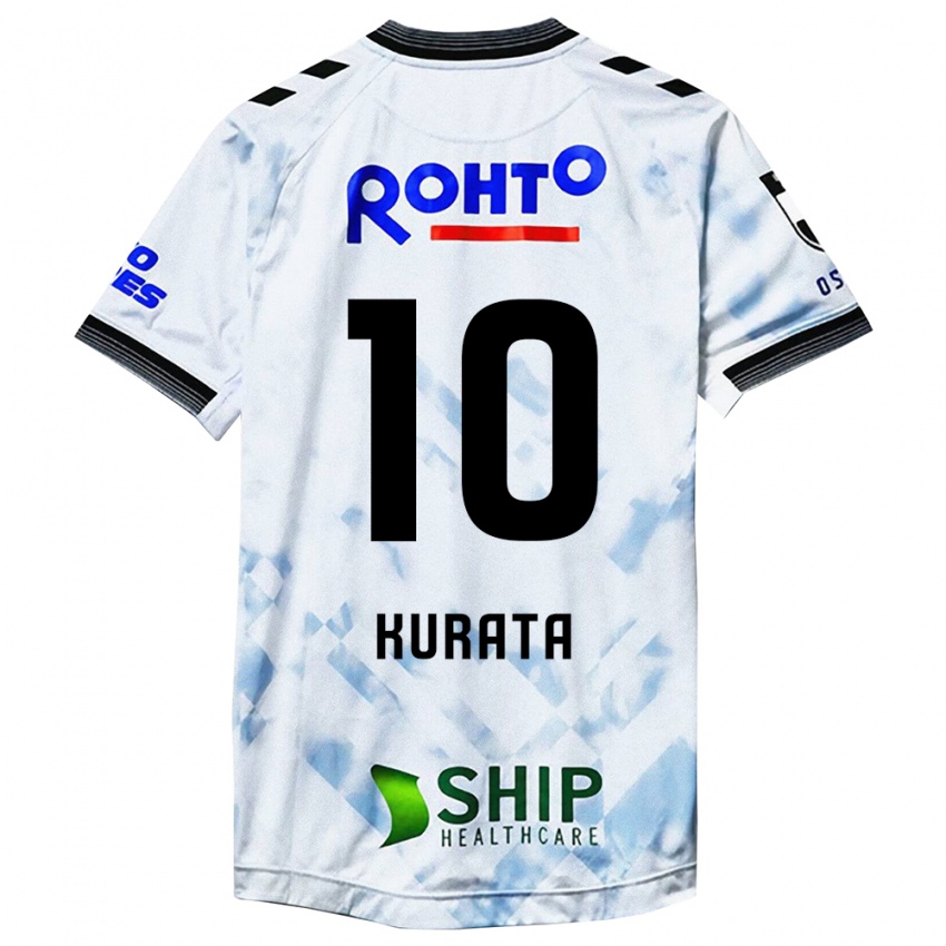 Kinder Shu Kurata #10 Weiß Schwarz Auswärtstrikot Trikot 2024/25 T-Shirt Schweiz