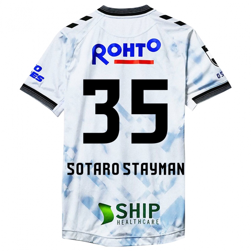 Kinder Joshua Sotaro Stayman #35 Weiß Schwarz Auswärtstrikot Trikot 2024/25 T-Shirt Schweiz