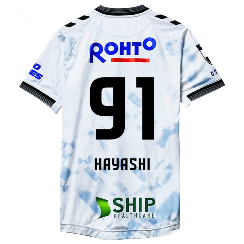 Kinder Daichi Hayashi #91 Weiß Schwarz Auswärtstrikot Trikot 2024/25 T-Shirt Schweiz