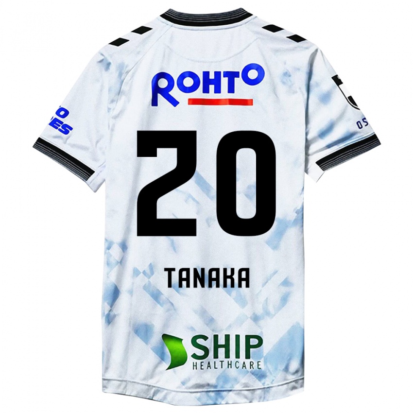 Kinder Hyoga Tanaka #20 Weiß Schwarz Auswärtstrikot Trikot 2024/25 T-Shirt Schweiz