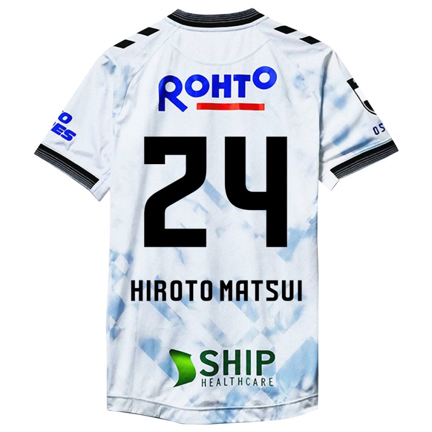 Kinder Elijah Hiroto Matsui #24 Weiß Schwarz Auswärtstrikot Trikot 2024/25 T-Shirt Schweiz