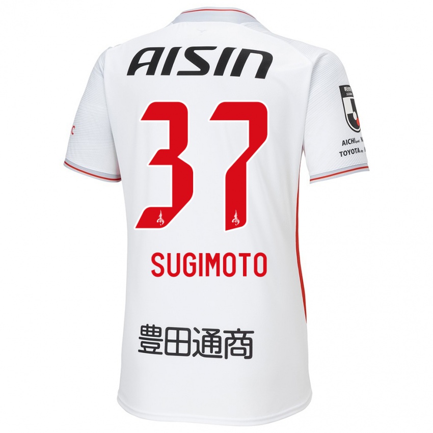 Enfant Maillot Daichi Sugimoto #37 Blanc Jaune Rouge Tenues Extérieur 2024/25 T-Shirt Suisse