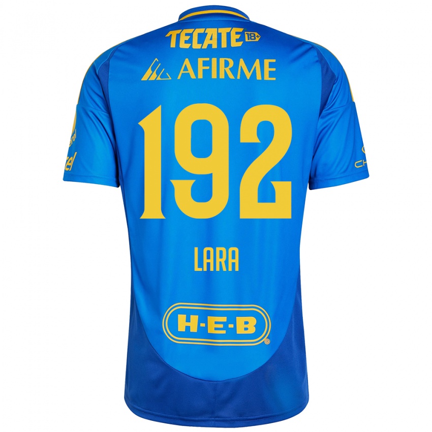 Kinder Miguel Lara #192 Blau Gelb Auswärtstrikot Trikot 2024/25 T-Shirt Schweiz