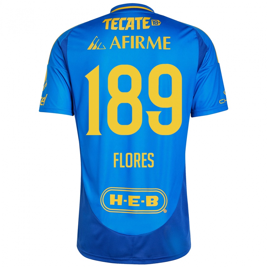 Kinder Rolando Flores #189 Blau Gelb Auswärtstrikot Trikot 2024/25 T-Shirt Schweiz