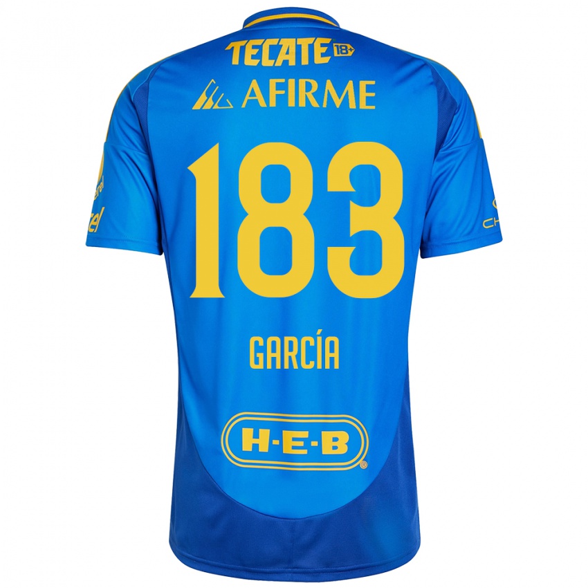 Kinder Zahir García #183 Blau Gelb Auswärtstrikot Trikot 2024/25 T-Shirt Schweiz