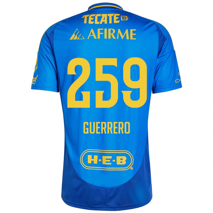 Kinder Erick Guerrero #259 Blau Gelb Auswärtstrikot Trikot 2024/25 T-Shirt Schweiz