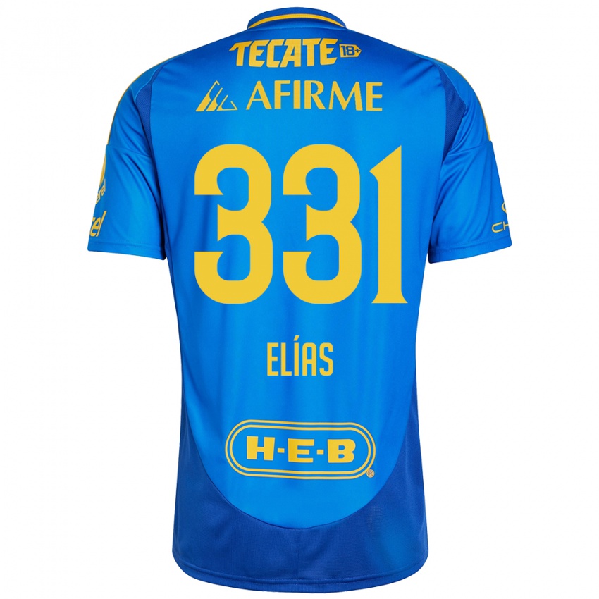 Kinder Bruno Elías #331 Blau Gelb Auswärtstrikot Trikot 2024/25 T-Shirt Schweiz