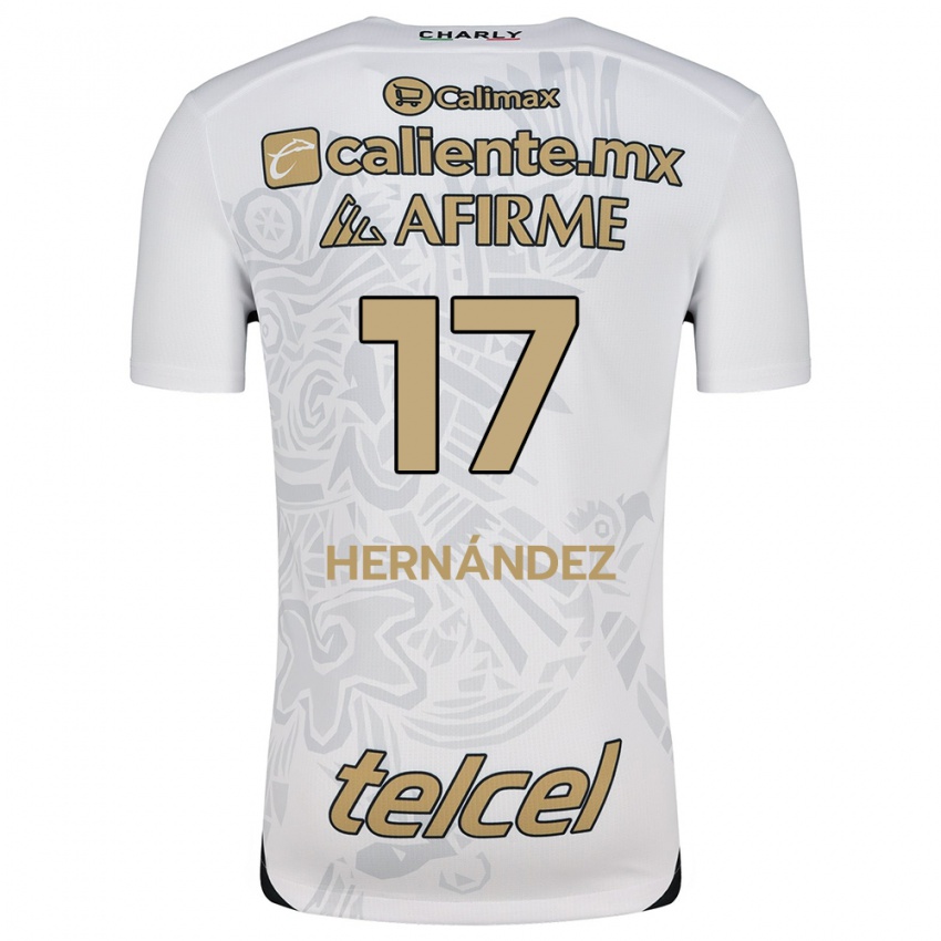 Kinder Rubén Hernández #17 Weiß Schwarz Auswärtstrikot Trikot 2024/25 T-Shirt Schweiz