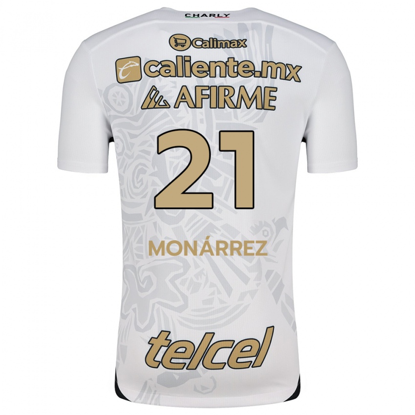 Kinder Fernando Monárrez #21 Weiß Schwarz Auswärtstrikot Trikot 2024/25 T-Shirt Schweiz