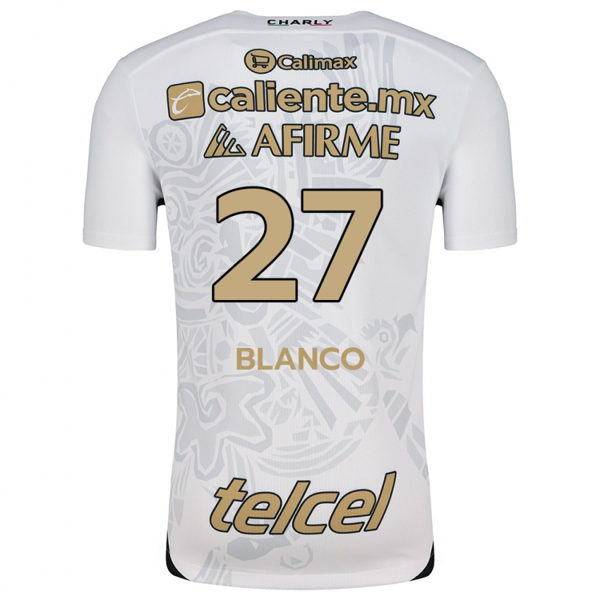 Enfant Maillot Domingo Blanco #27 Blanc Noir Tenues Extérieur 2024/25 T-Shirt Suisse