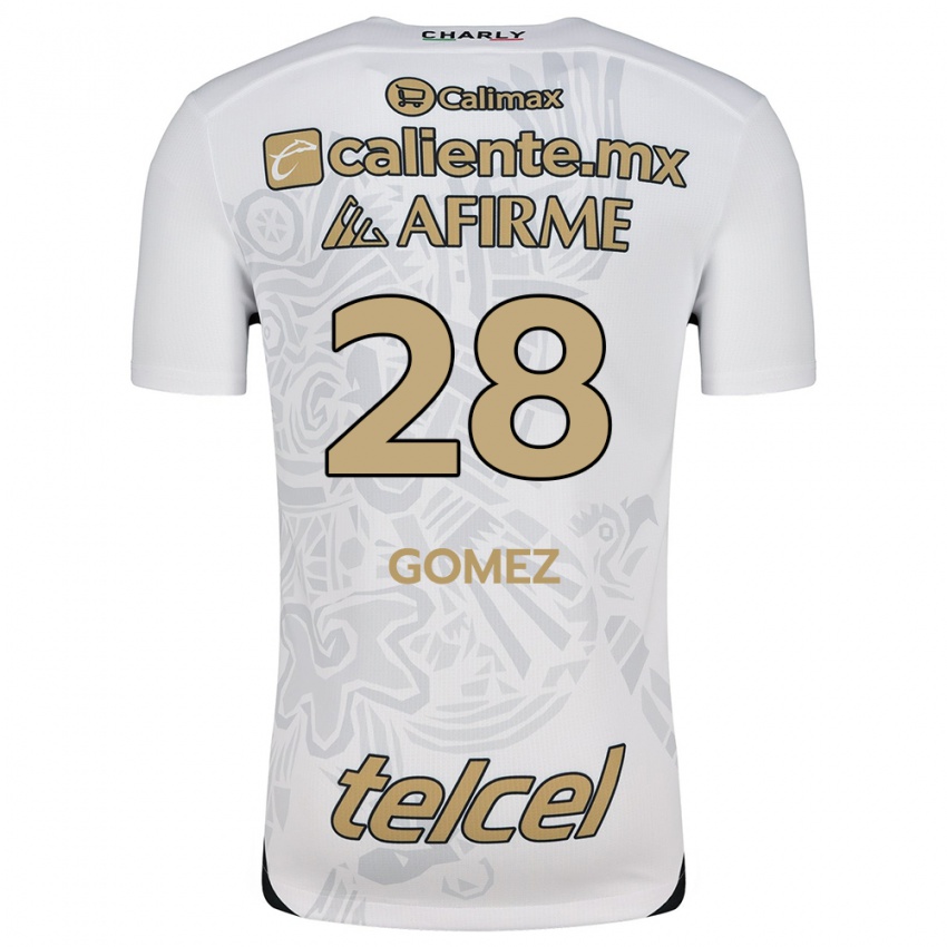 Kinder Alejandro Gómez #28 Weiß Schwarz Auswärtstrikot Trikot 2024/25 T-Shirt Schweiz