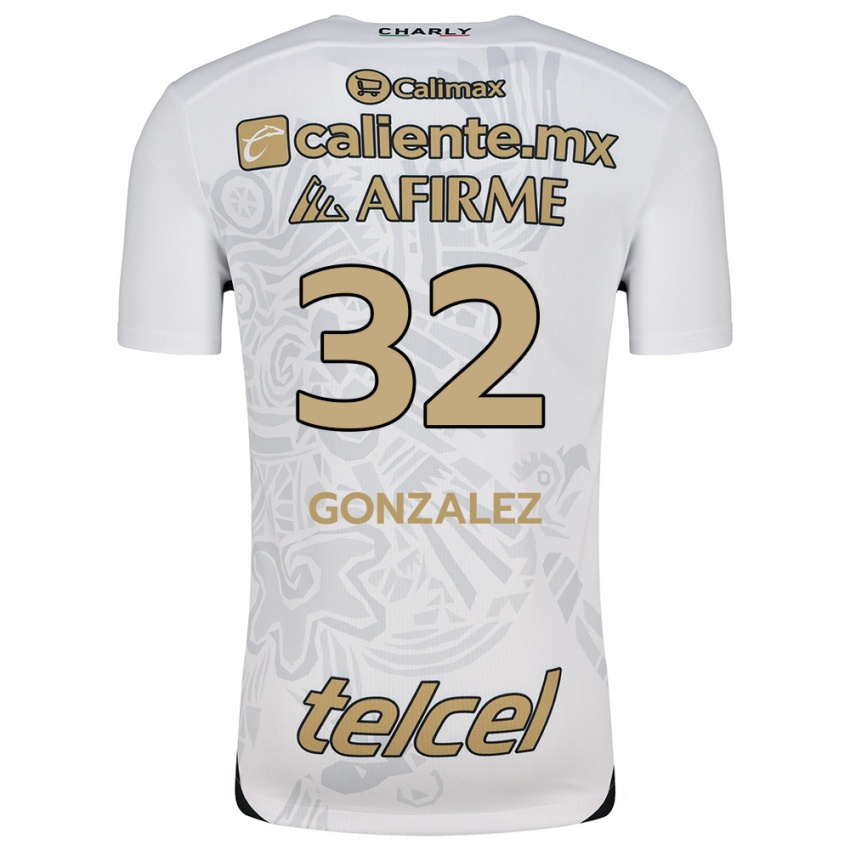 Kinder Carlos Gonzalez #32 Weiß Schwarz Auswärtstrikot Trikot 2024/25 T-Shirt Schweiz