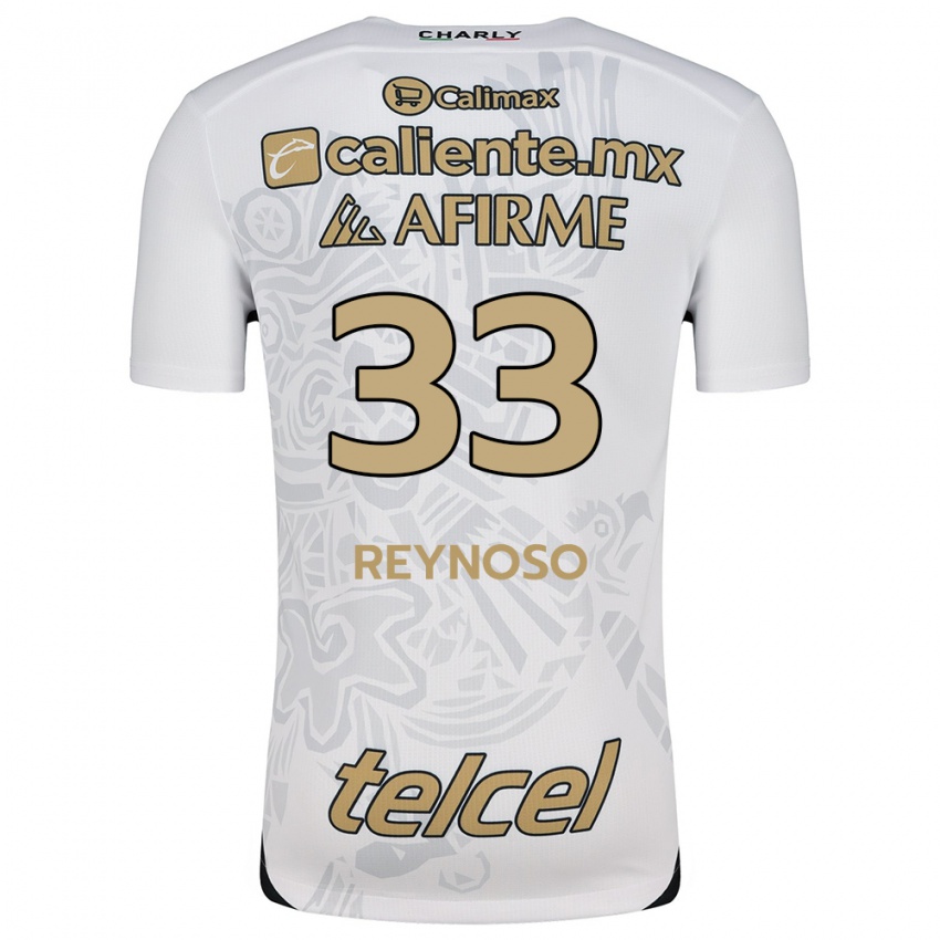 Kinder Emanuel Reynoso #33 Weiß Schwarz Auswärtstrikot Trikot 2024/25 T-Shirt Schweiz