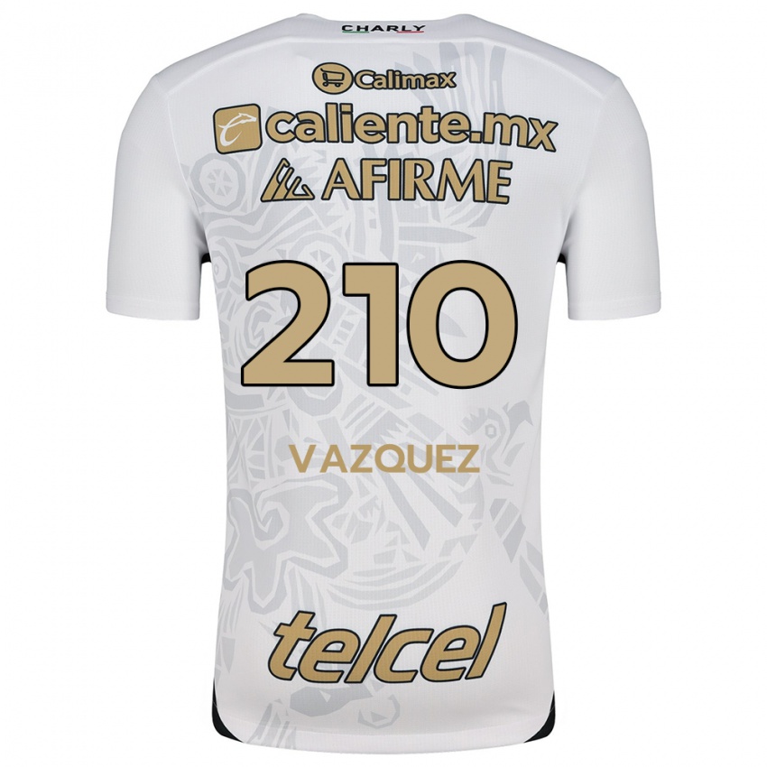 Enfant Maillot Daniel Vázquez #210 Blanc Noir Tenues Extérieur 2024/25 T-Shirt Suisse