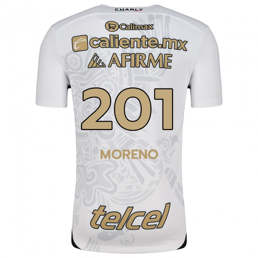 Kinder Jesús Moreno #201 Weiß Schwarz Auswärtstrikot Trikot 2024/25 T-Shirt Schweiz